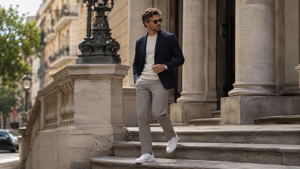Pantalone uz sako i patike